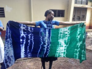 Student Making Tie and dye