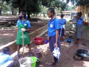 Student Making Tie and dye